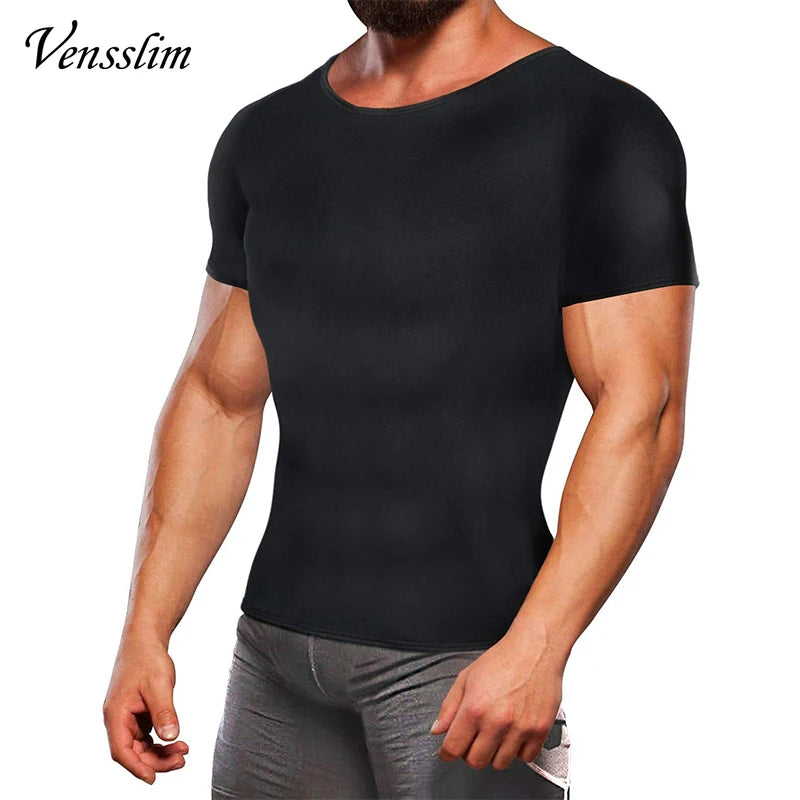 Vensslim Men’s Sauna Suit Sweat Heat Trapping Workout Fat Burner Vest Slimming Body Shaper Tank Top Waist Trainer Fitness Corset Viralgem Store
