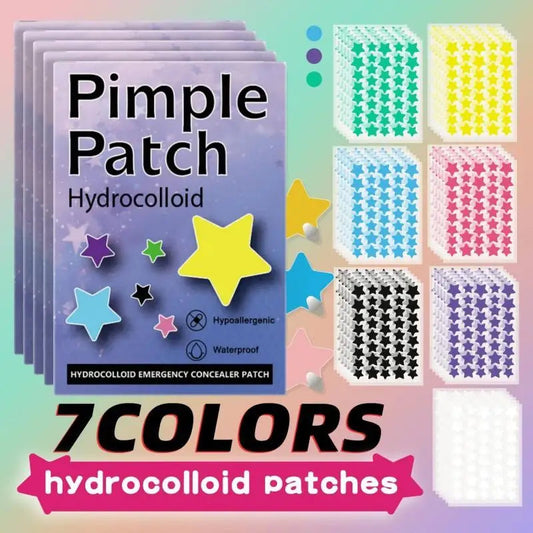1400PCS New High-end Pimple Patch Acne Patches Set Colorful Star Shaped Acne Treatment Stickers Acne Dots Cover  For Skin Care Viralgem Store