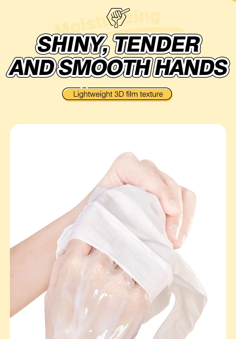 10 Pairs Honey Hand Mask Hands skincare Masks Moisturizing Nourishing Hydrating Tendering Smoothing Hands Skin Care Products Viralgem Store
