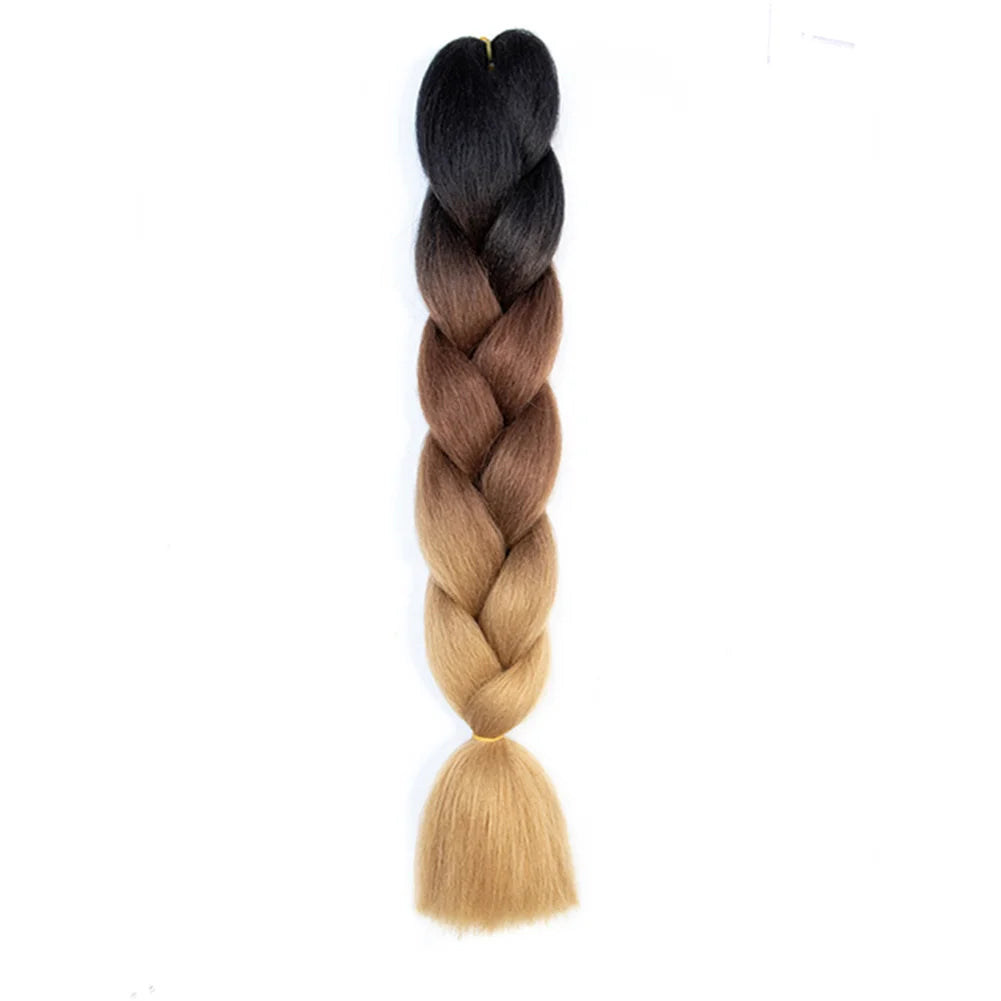 24 Inches DIY Jumbo Braiding Hair Synthetic Hair Extensions Afro Ombre Crochet Braid Hair Wholesale For Women Viralgem Store