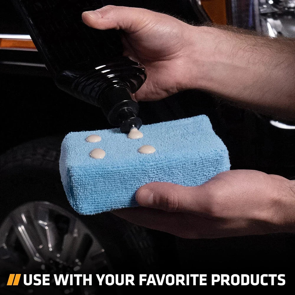 1/10Pcs Car Wax Applicator Pads Microfibre Polishing Sponges Soft Auto Detailing Waxing Sponge Cleaning Foam Car Paint Care Pad Viralgem Store