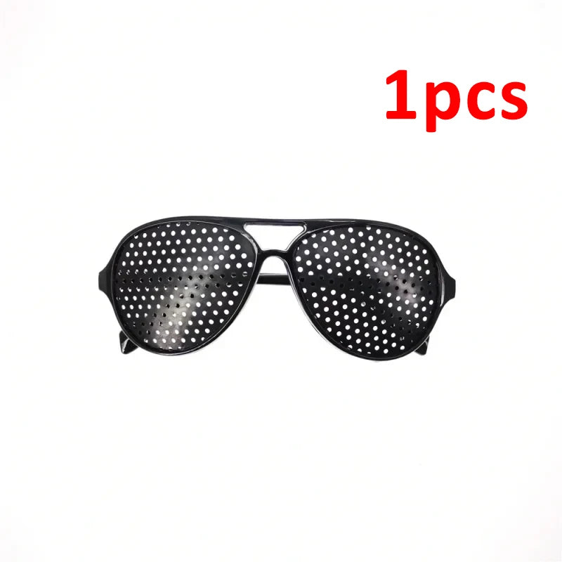 Vision Care Wearable Corrective Glasses Improver Stenopeic Pinhole Pin Hole Glasses Anti-fatigue Eye Protection Oculos De Grau