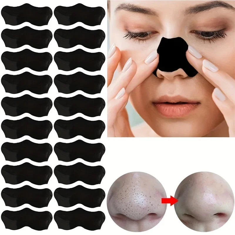 15pcs Blackhead Nose Strips Deep Cleansing Nasal Spot Facial Dot Stickers Nose Mask Shill For Acne & Black Head - Dropship