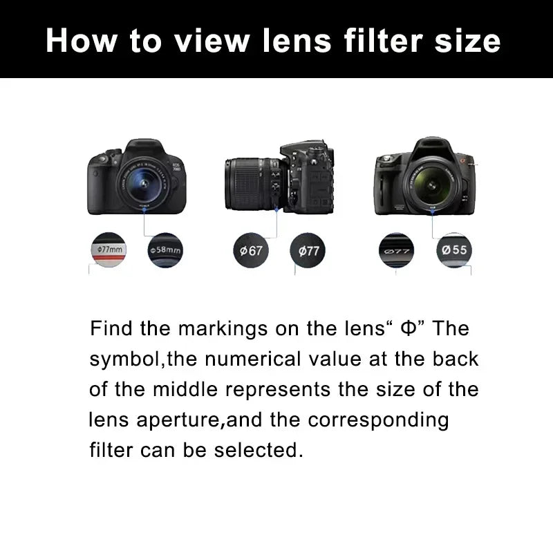 1/4 Black Soft Camera Lens Filters Shoot Beautiful Portrait Filters Filters for 49mm-82mm Canon Nikon Sony Camera Lenses