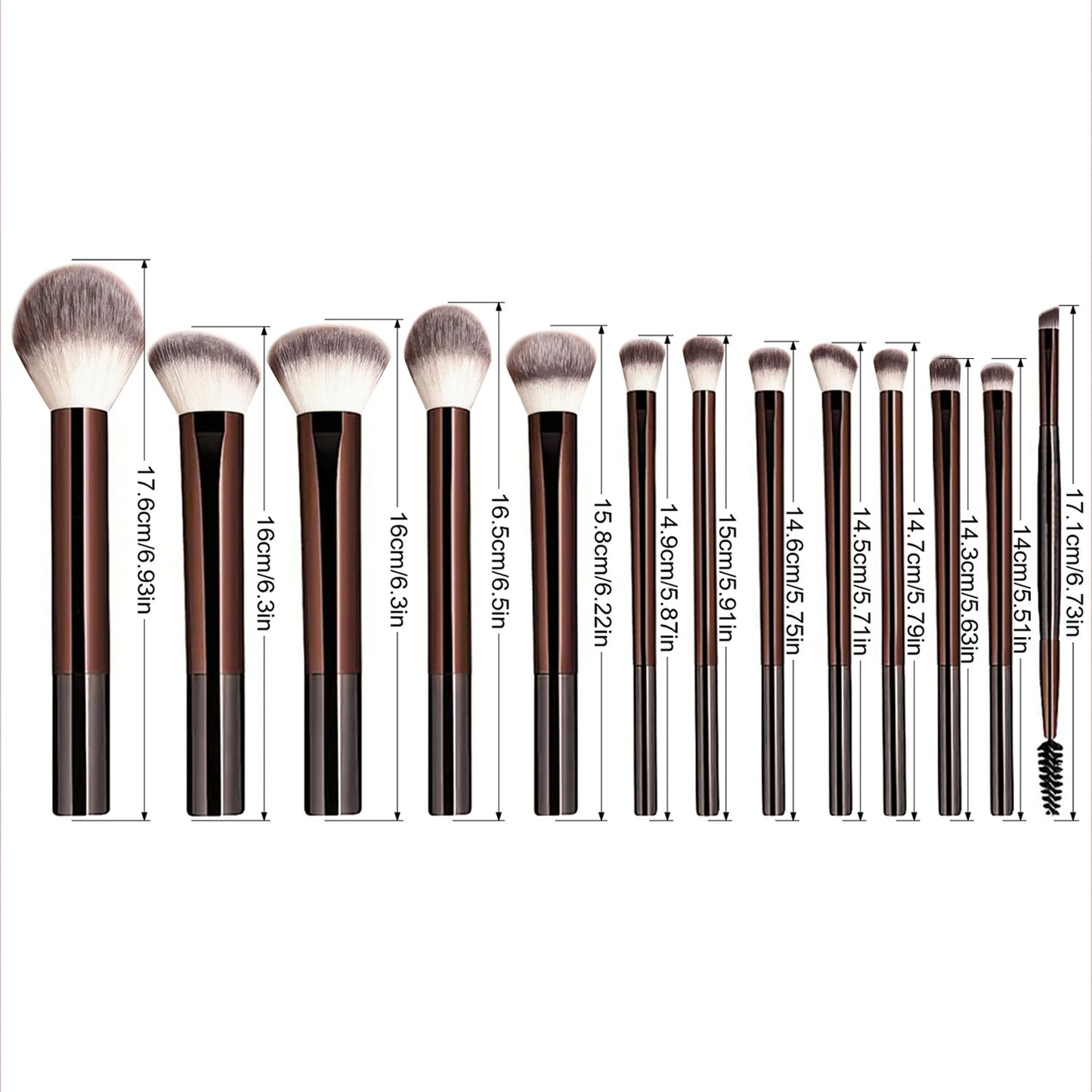 13PCS Makeup Brush Set Foundation Concealer Powder Eyeshadow Blush Brush Kabuki Blending Cosmetic Beauty Tool for Face Viralgem Store