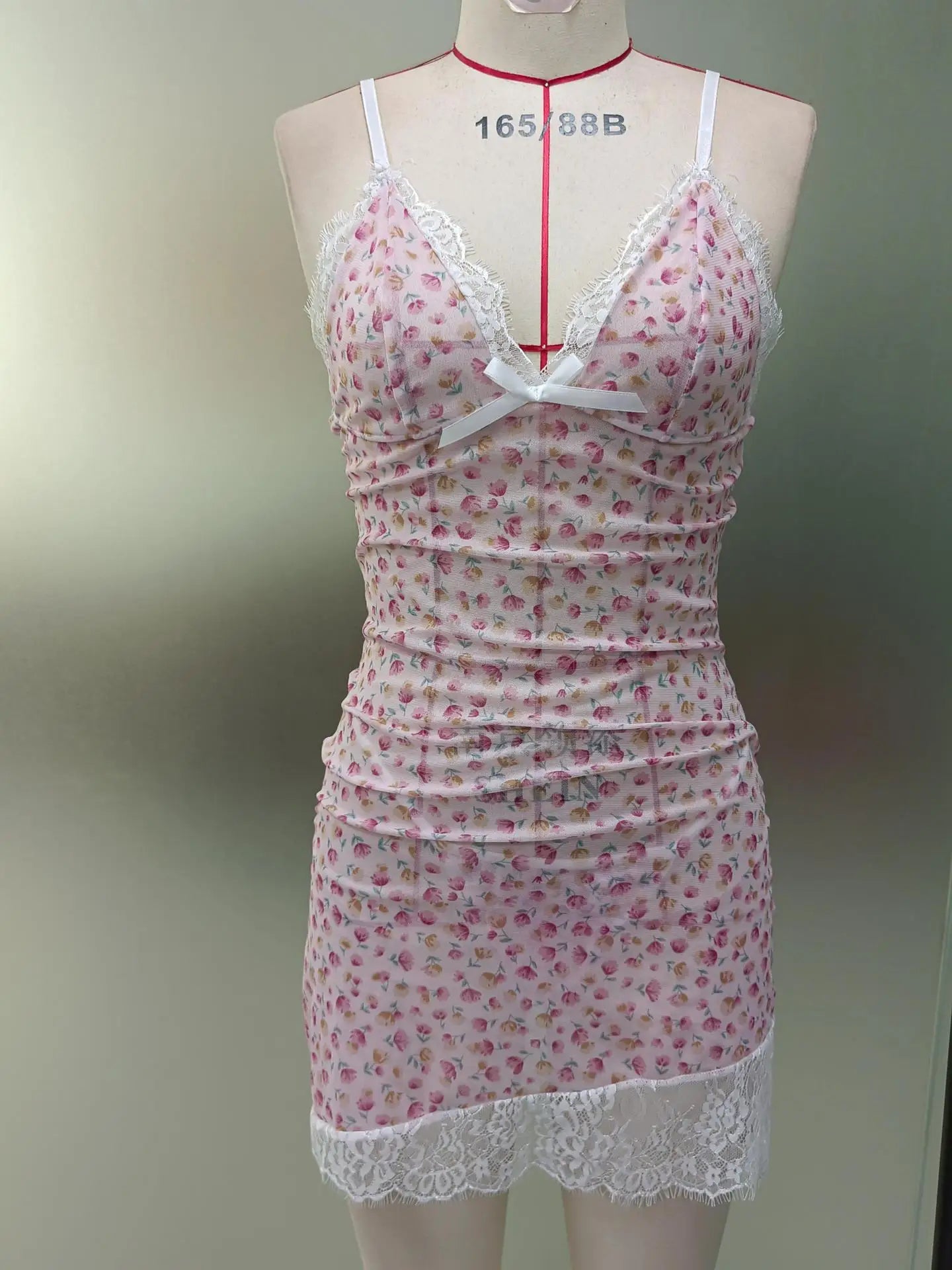 2PCS Women New Pajamas Summer Sexy Suspenders Mid-length Skirt Sexy Lingerie Women's Temptation Set Sexy Dresses Pijamas