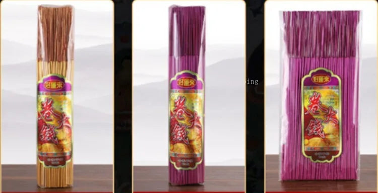 500g Smokeless Thread Incense Gold Roll Money Bamboo Incense Home Worship God of Wealth Incense To Purify The Air Aromatherapy