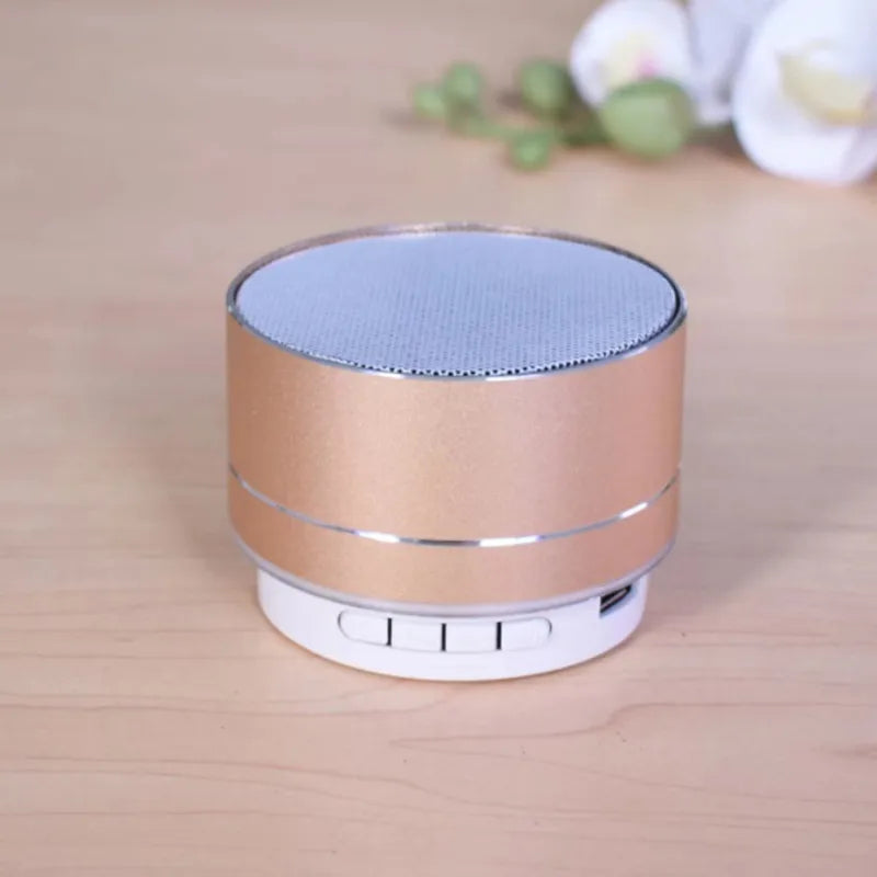 A10 Metal Speaker Bluetooth Wireless Portable Car Audio Dazzling Crack LED Lights Subwoofer Support TF Card USB Charging For PC