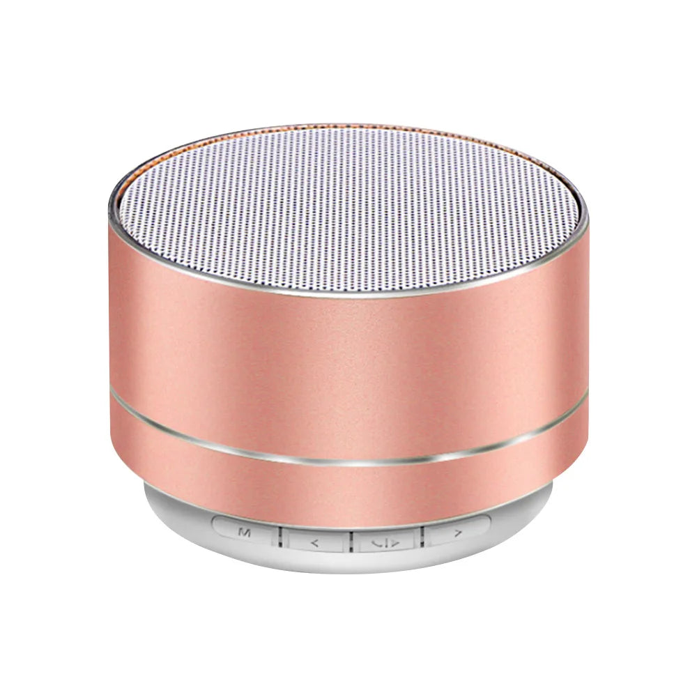 A10 Metal Speaker Bluetooth Wireless Portable Car Audio Dazzling Crack LED Lights Subwoofer Support TF Card USB Charging For PC