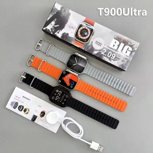 Wholesale T900 Ultra Smart Watch Men 49mm Series 9 AMOLED Screen NFC Compass Waterproof For Apple Watch IWO Ultra 9 Smartwatch Viralgem Store