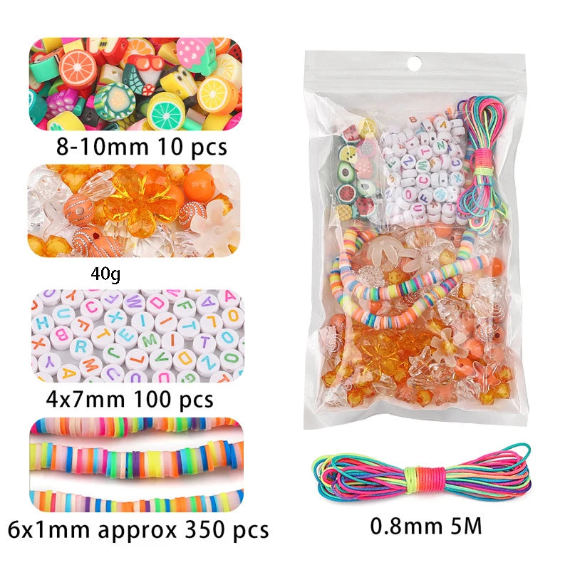1bag Mixing Style Candy Color Acrylic Beads For DIY Handmade Bracelet Jewelry Making Phone Chain Accessories Viralgem Store