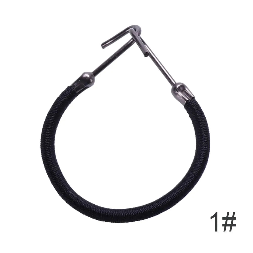 1/5/10pcs Casual Elastic Clips Bows Girls Women Bands Gum With Hooks Ponytail Holder Bungee Hair Thick Hair Accessories Headwear Viralgem Store