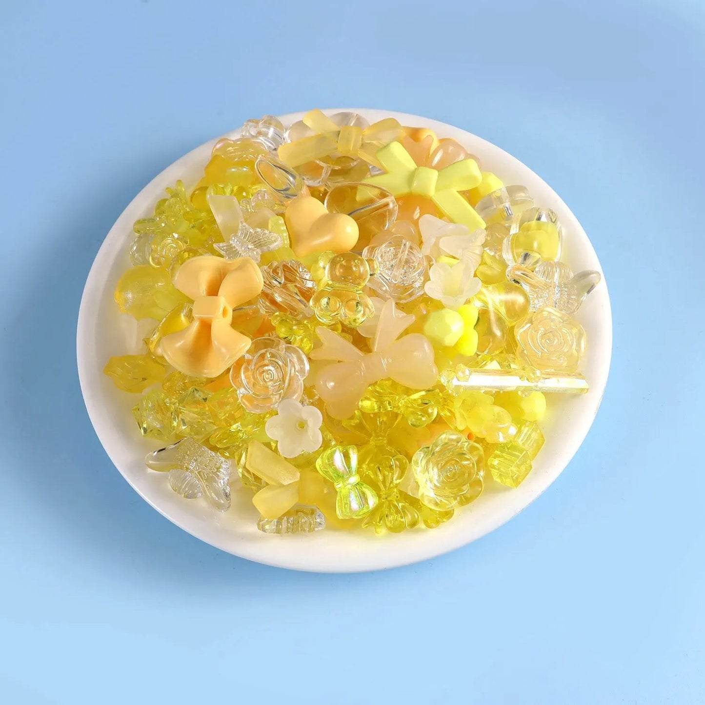 1bag Mixing Style Candy Color Acrylic Beads For DIY Handmade Bracelet Jewelry Making Phone Chain Accessories Viralgem Store