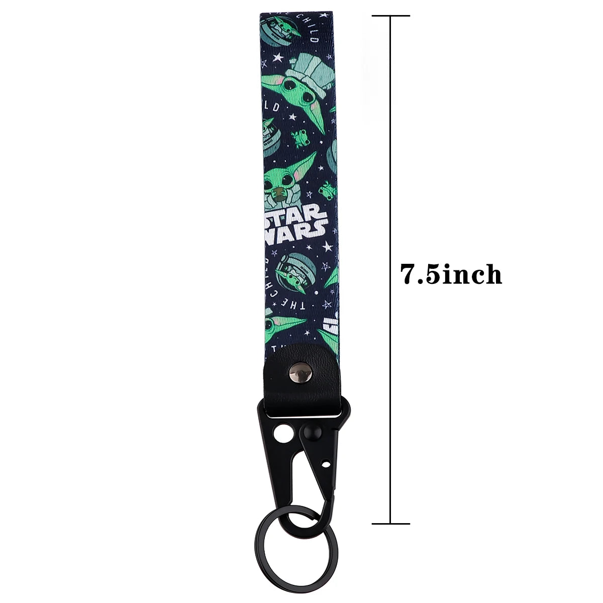 YQ1385 Stitch Eagle Beak Keychain Lanyard Yoda Keyrings Venom Short Keychain Strap Car Keys Bags Pendant Holder Fans Gift