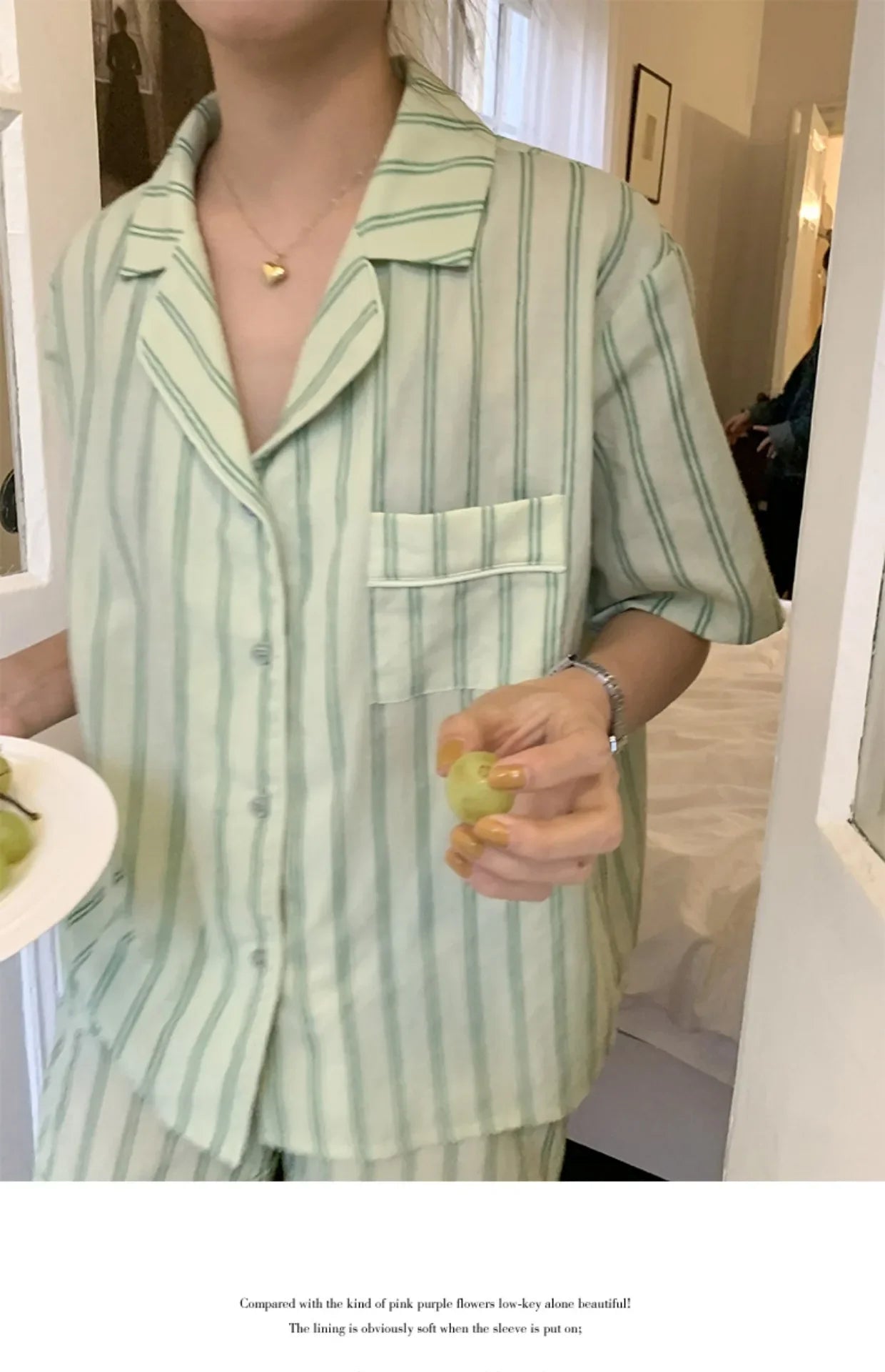 Summer Short Sleeve Shorts Pajama Set Women's Pajamas Sweet Students Can Wear Home Clothes Set Korean Style 2024 Hot Sale Spring