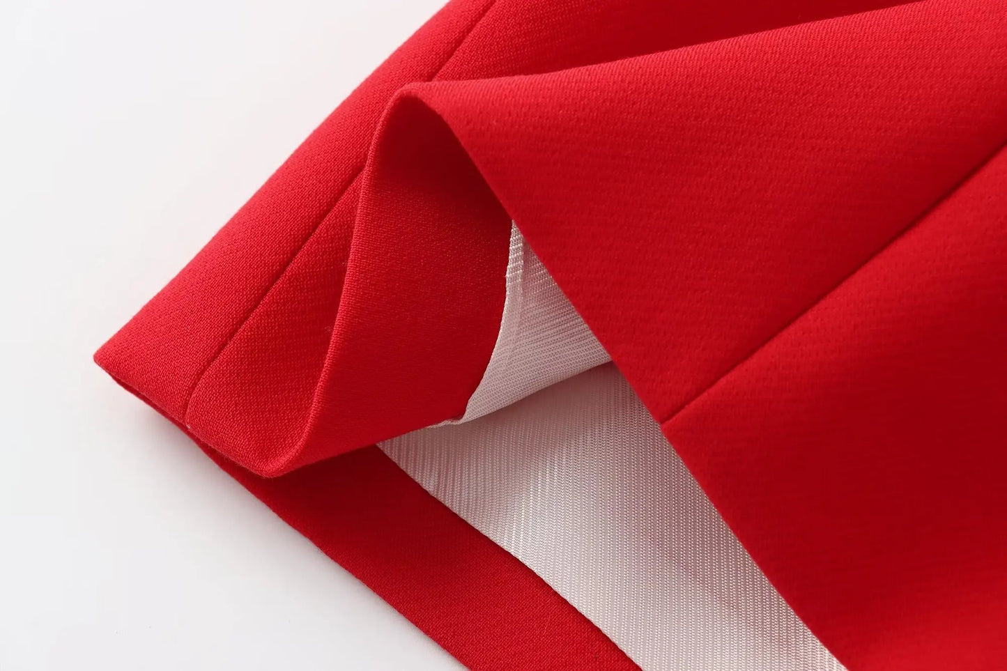 TRAFZA Women Fashion Suits Square Neck Sleeveless Double Breasted Waistcoat Top+Mid-Waist Slit Stralght Pants Female Summer Sets