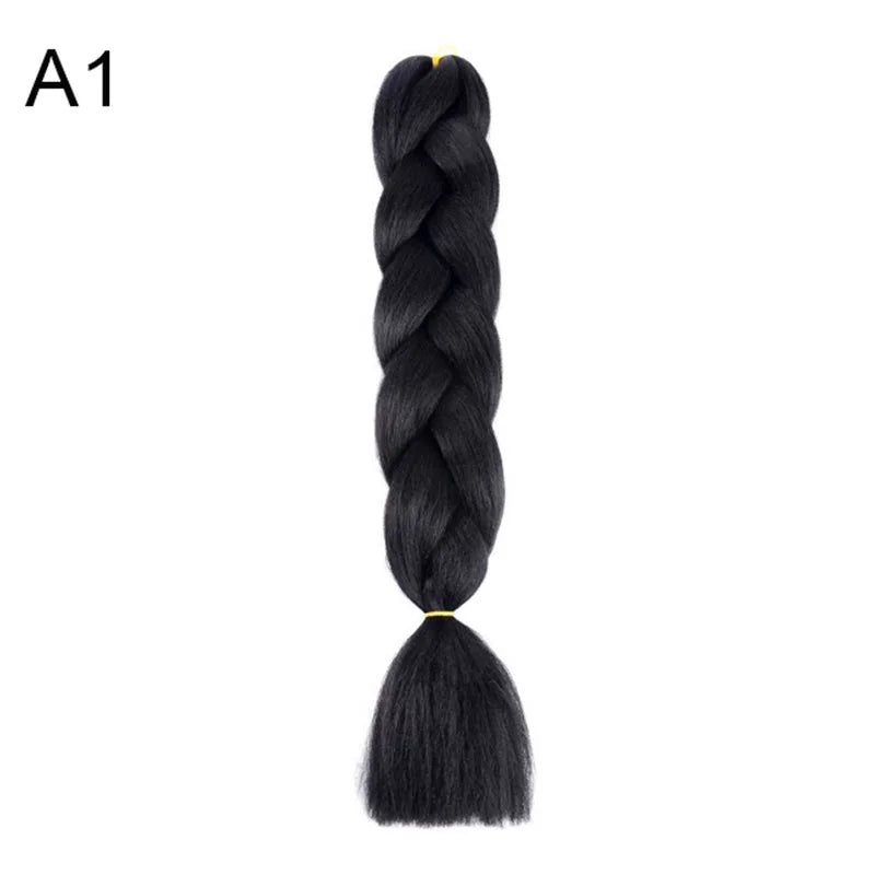 Synthetic Jumbo Braids Hair 24Inch Braiding Hair Extensions Ombre Fake Hair For Crochet Box Braid Blue Purple for Women Viralgem Store