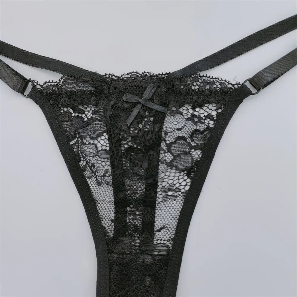 3Pcs/Set New Lace G-string Women's Sexy Underwear Low Waist Breathable Briefs Ladies Intimates Soft Thong Lingerie Fast Shipping