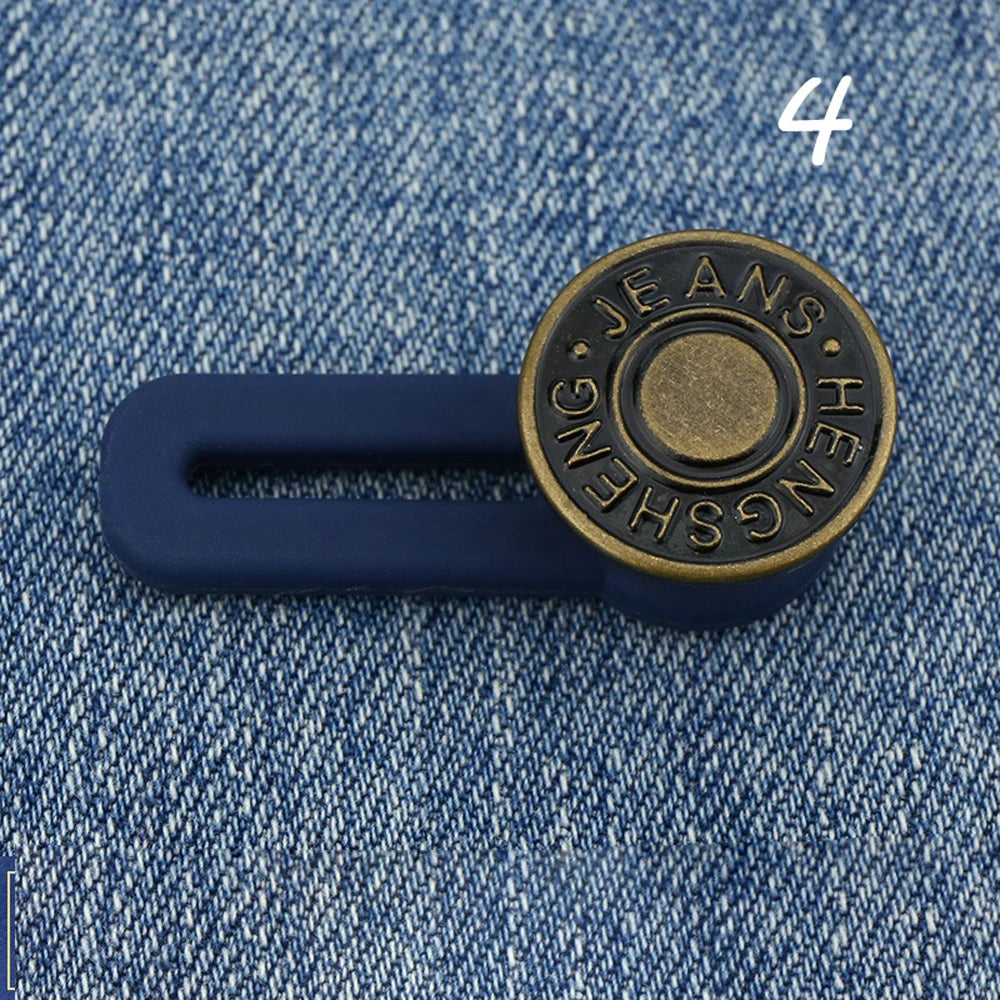 Adjustable Letter Star Elastic Clothing Retractable Buckle Buttons Jeans Extended Button Waist Fastener Waistline Increase Viralgem Store