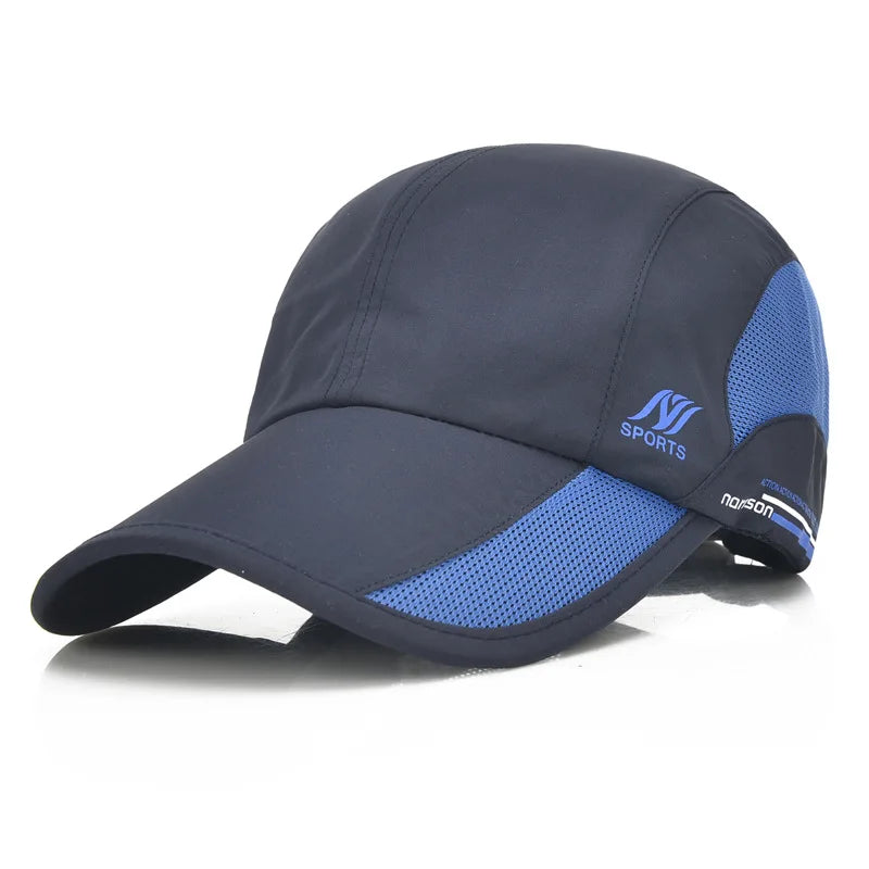 2024 New Men's Quick Drying Baseball Cap Korean Outdoor Sunscreen Visor Women's Athleisure Waterproof Mesh Cap Viralgem Store