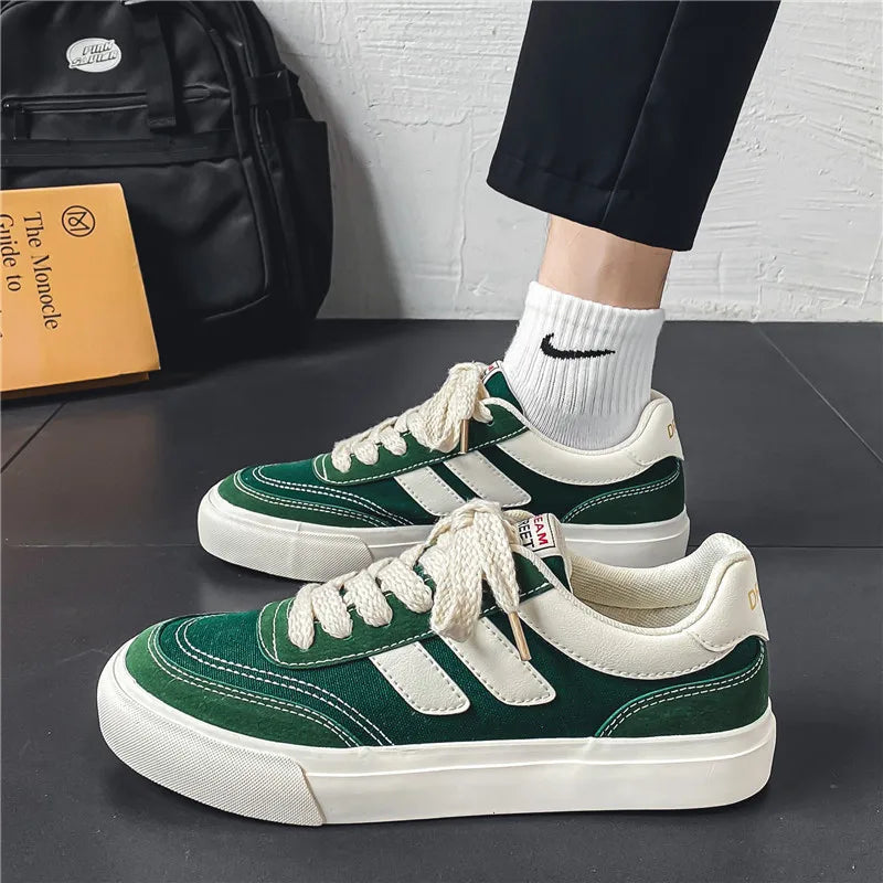 2023 Hot Sale Canvas Shoes Men Skateboard Shoes Platform Comfortable Casual Walking Streetwear Teenager Men Vulcanize Shoes Viralgem Store