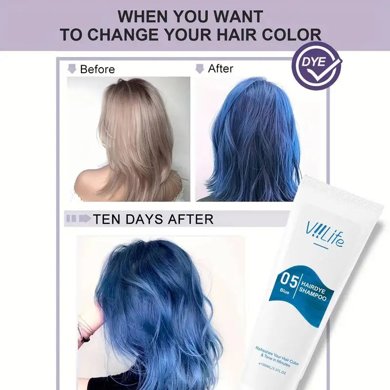 Unisex Hair Dye Permanent Styling Hair Color Wax Shampoo Fashion No Damage Quick Coloring Lasting Professional Hairs Dyeing Crea Viralgem Store
