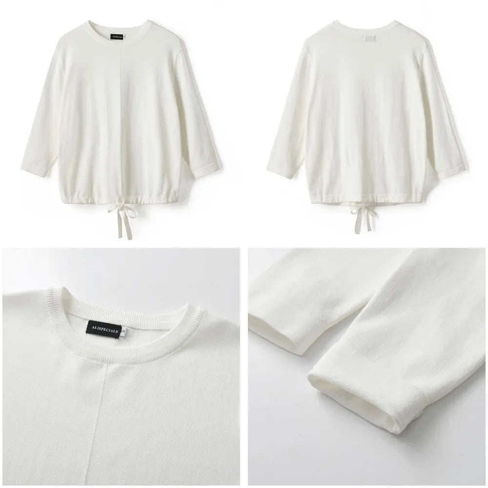 2024 New Lady Knit Top Womens Knitted Shirts Women Classic Blouse Elastic Great Quality