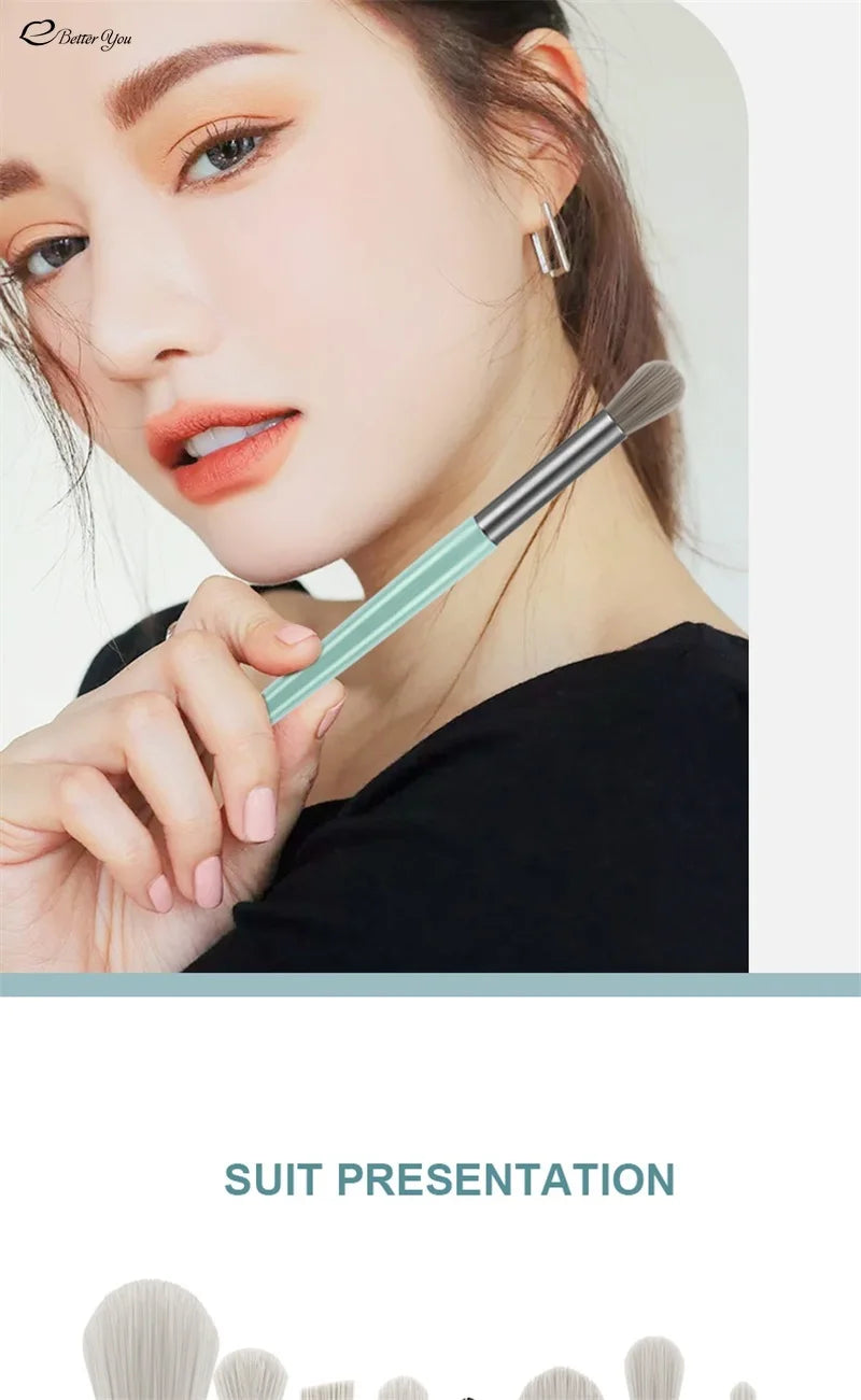8Pcs Professional Makeup Brushes Set Cosmetic Powder Eye Shadow Foundation Blush Blending Concealer Beauty Make Up Tool Brushes