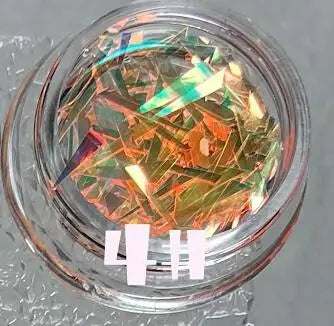 1Box Irregular Aurora Mirror Broken Glass Paper Nail Foil Decals Japanese Laser Patch DIY Rainbow Transfer Piece Manicure Decor#