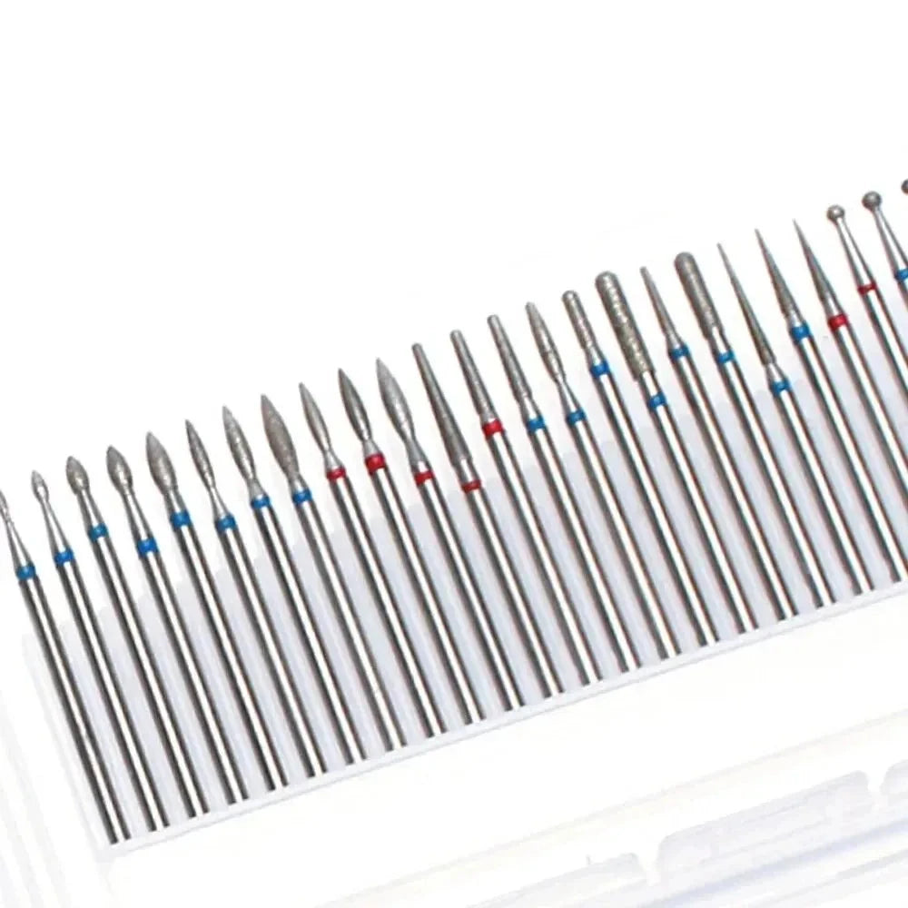 30pcs/Set Diamond Burrs Nail Dill Bit Milling Cutter for Manicure Grinding Bits Nail Art Tools Accessories Viralgem Store