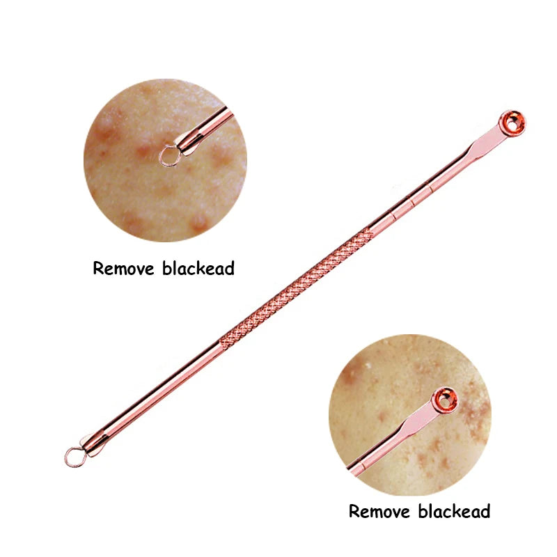 4Pcs Blackhead Removal Needles Black Dots Cleaner Stainless Spot Comedone Extractor Acne Treatment Needle Face Clean Care Tool Viralgem Store