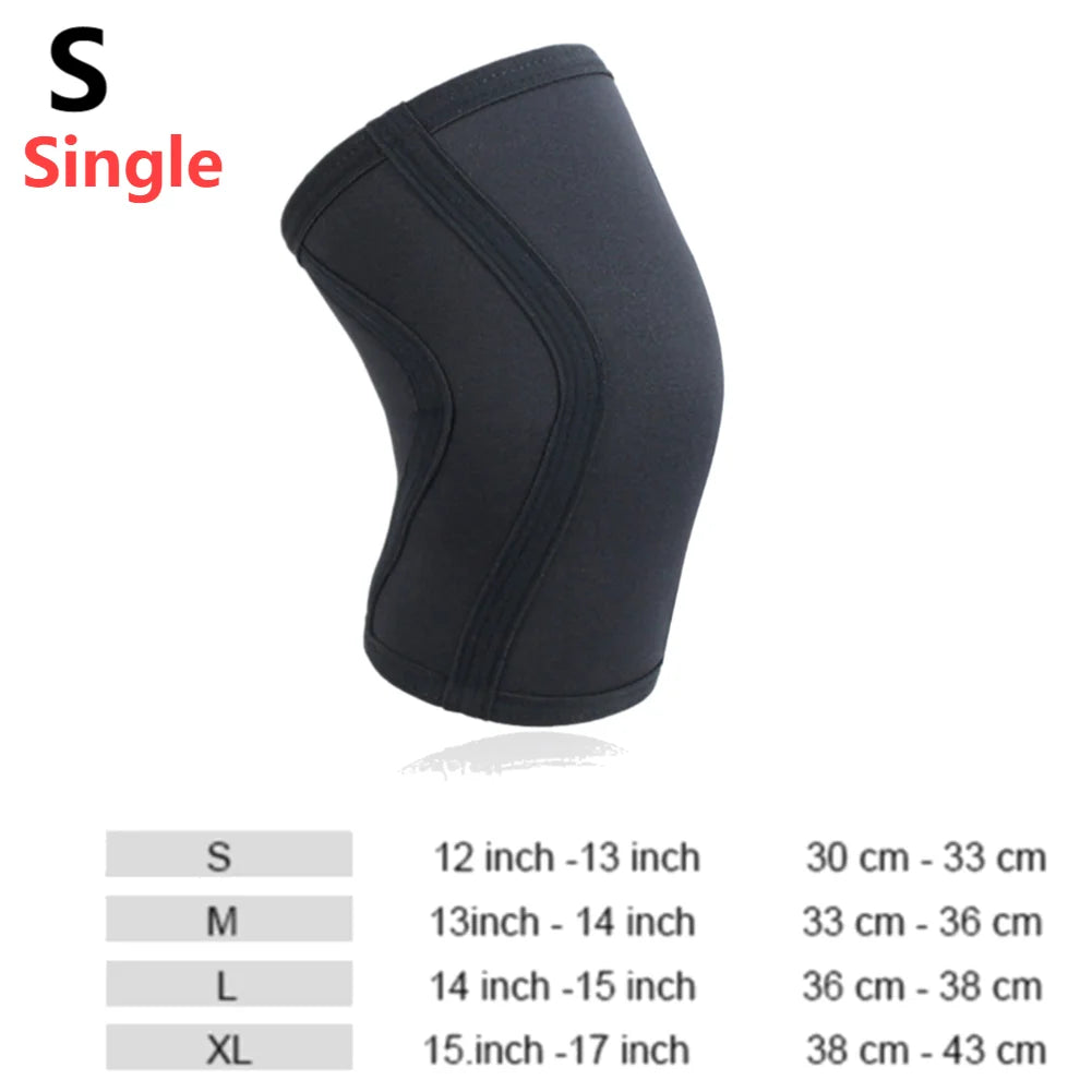 1 PC Squat 7mm Knee Sleeves Pad Support Men Women Gym Sports Compression Neoprene Knee Protector Fitness Gym Fit Weightlifting