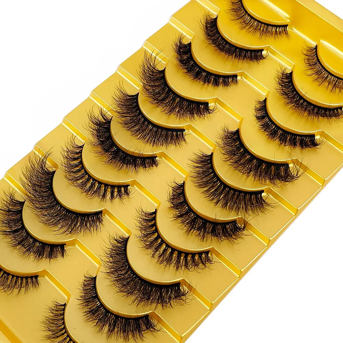 10 Pairs 3D Faux Mink Lashes Fluffy Soft Beauty Wispy Natural Short False Eyelashes Curly lashes Makeup Classic Thick eyelashes