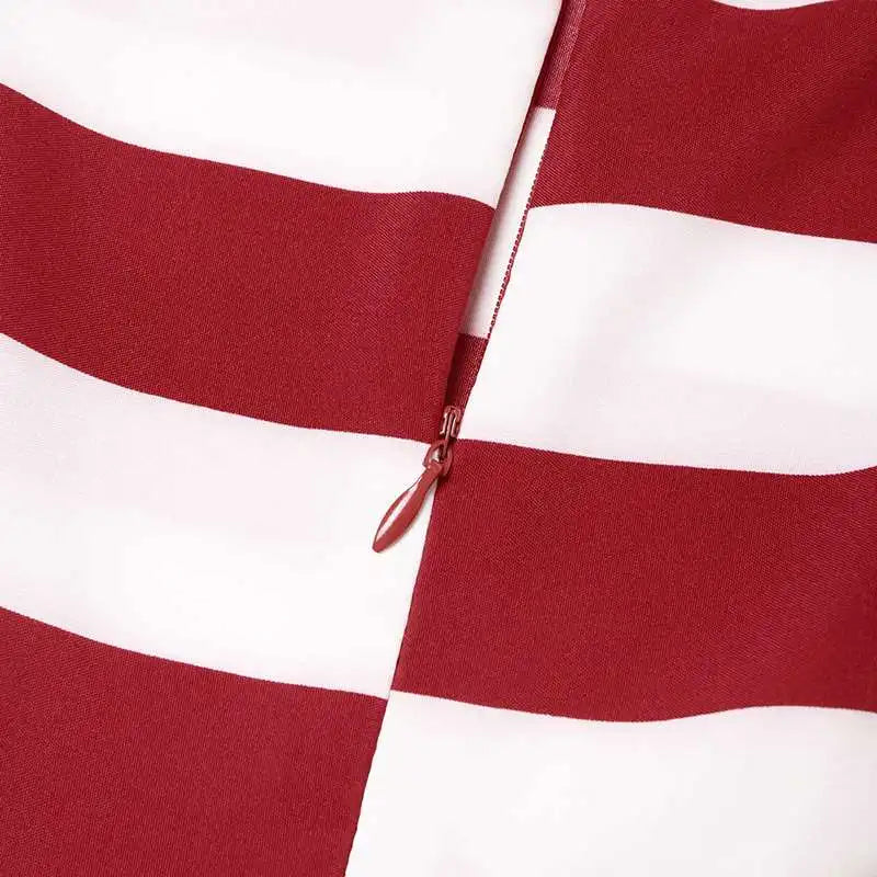 Stripe Maxi Dress VONDA Women Sexy Off Shoulder Printed Sundress 2024 Elegant Casual Loose Short Sleeve Robe Bohemian Vestidos