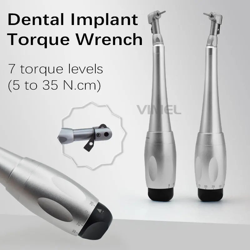Universal Dental Implant Torque Wrench with 12 Driver Head Kit Hand Driver Screw Handpiece Dental Implant Tool Viralgem Store