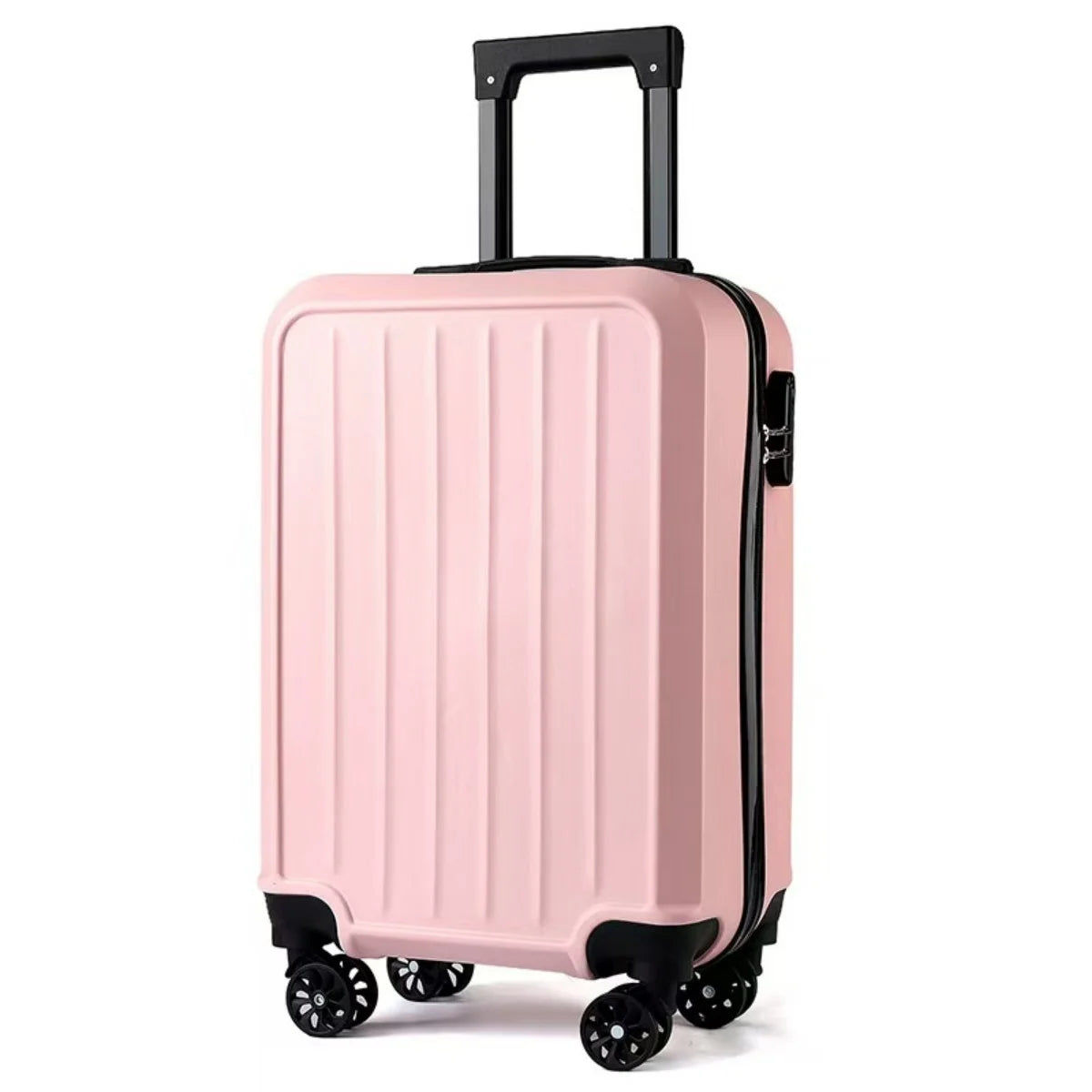 1 Piece, Pp Compression-Resistant and Resilient Material, 20inch Carry-On Suitcase, Luggage Suitcase, Trolley Suitcase, Spinner Wheels, Combination Lock, Candy Color Viralgem Store