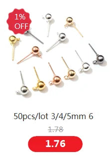 50-200pcs DIY Jewelry Making Accessories Findings Earring Hooks/Jump Rings/Lobster Clasps Craft