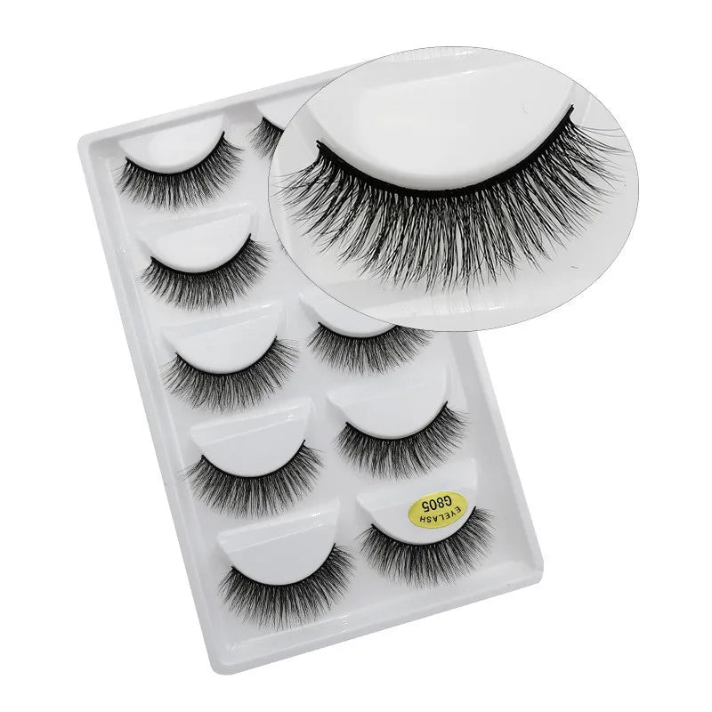 5 Pairs 3D Mink False Eyelashes h13, Soft Eyelash Extension Natural Eyelashes makeup Lashes Wholesale G800, G806 Viralgem Store
