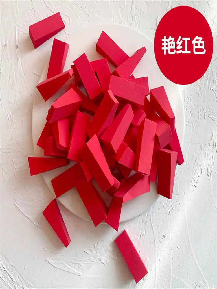 50 Pieces Makeup Sponge  For Face Curve Blending, Latex Free, Small Wedge Shaped Smooth Apply Beauty Sponge Applicator