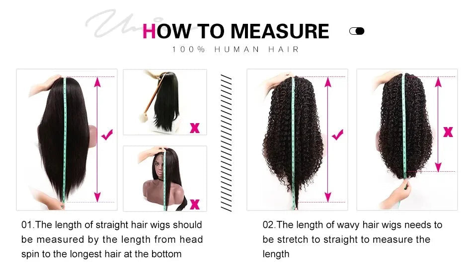 Unice Human Hair Yaki Straight Wig with Side Swept Bangs 7x5 Bye Bye Knots Glueless Lace Wigs Viralgem Store