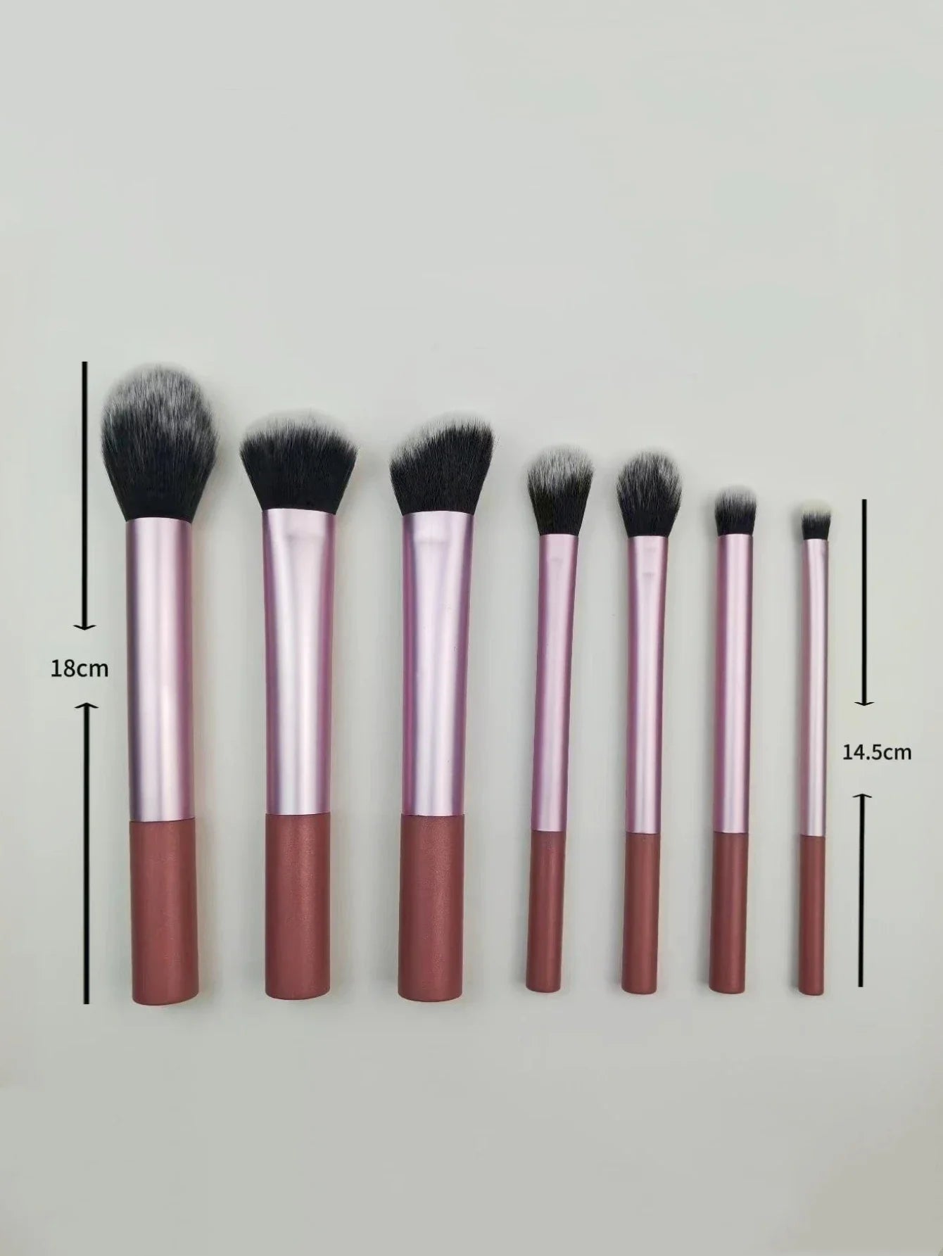7 Professional Makeup Brush Set, Blush Brush, Loose Powder Brush, Concealer Brush, Eye Shadow Brush, Full Set of Travel Gift Set