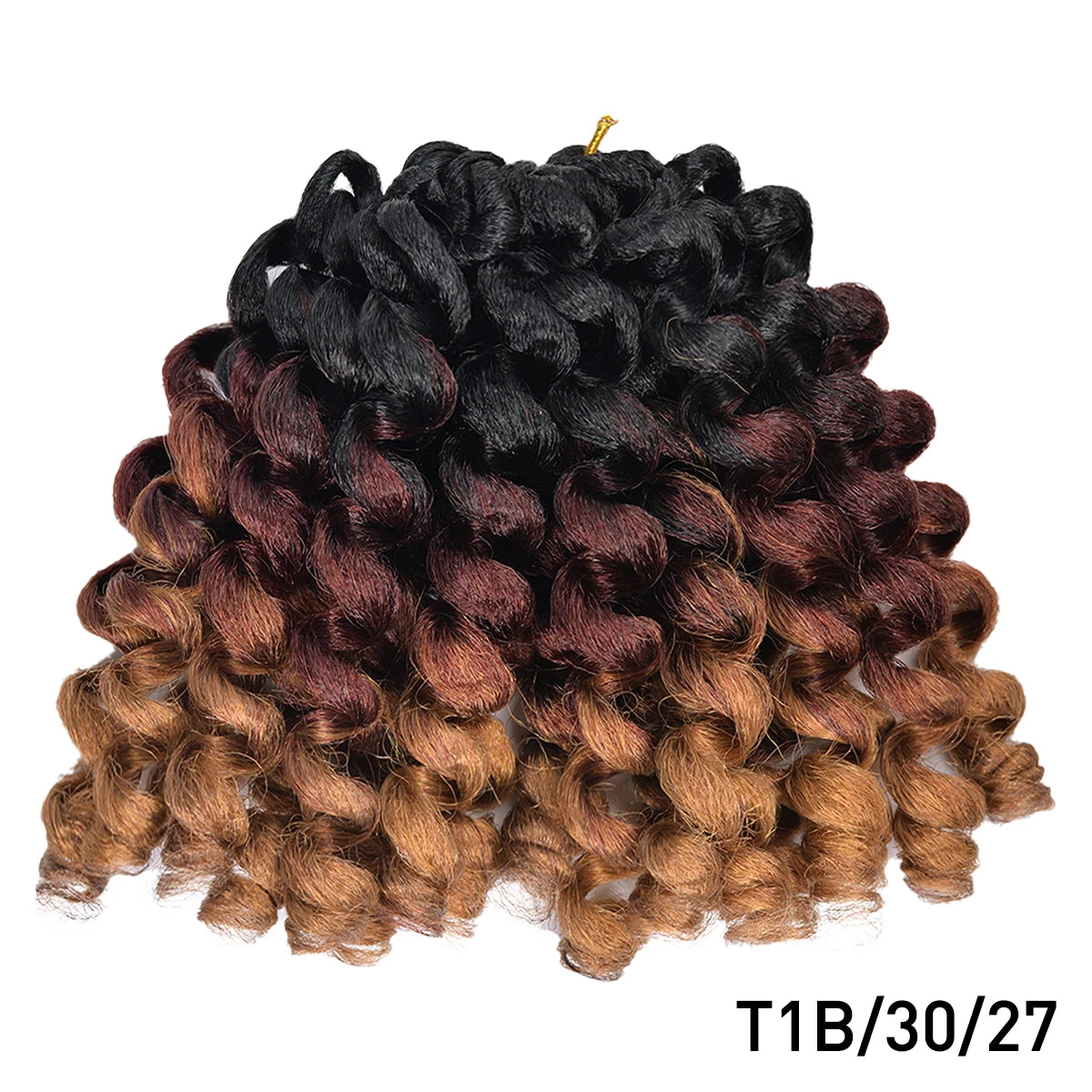 Synthetic Ombre Braiding Hair Jumpy Wand Curl Crochet Braids Hair Extension for Black Women Jamaican Bounce Curly Hair For Women