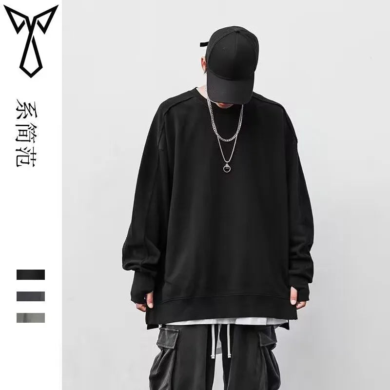 2021 Hoodies Sweatshirt WOMEN Black White Hip Hop Punk Pullover Streetwear Casual Fashion Clothes WOMEN Oversized Korean Harajuk