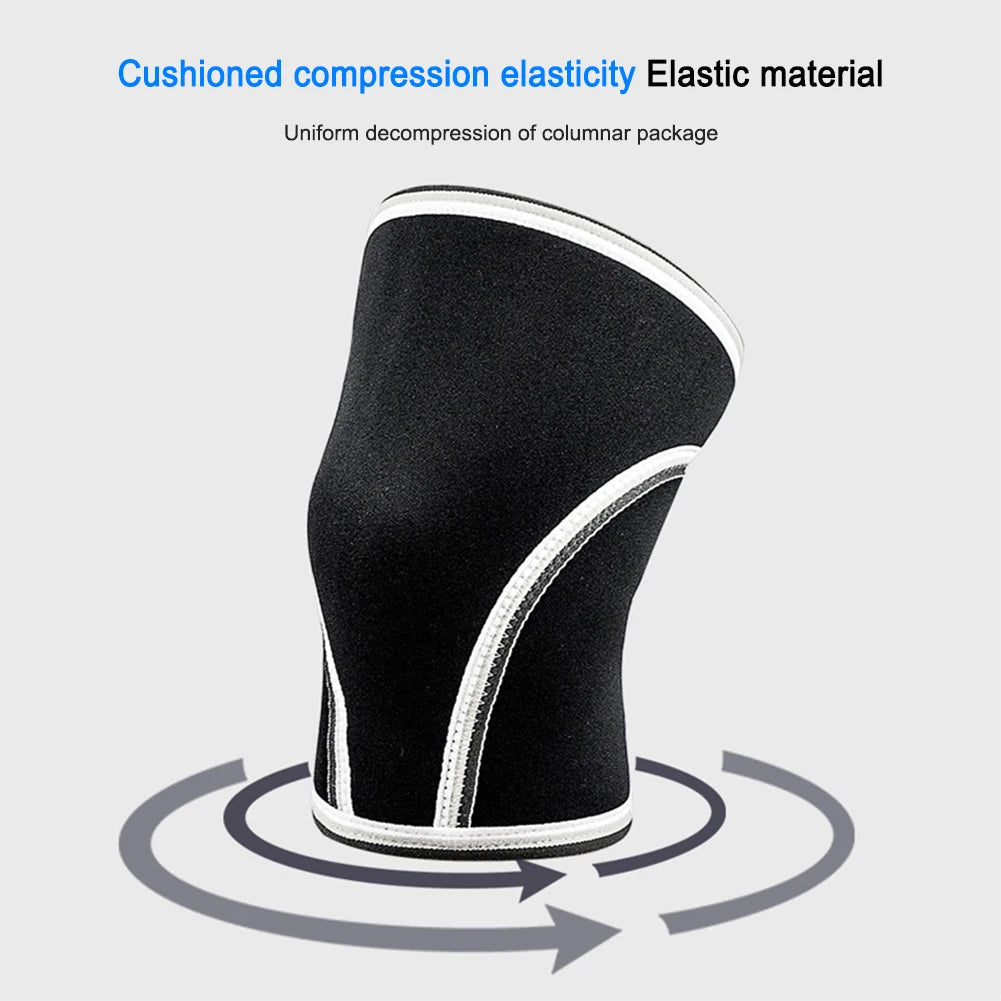 1 PC Squat 7mm Knee Sleeves Pad Support Men Women Gym Sports Compression Neoprene Knee Protector Fitness Gym Fit Weightlifting