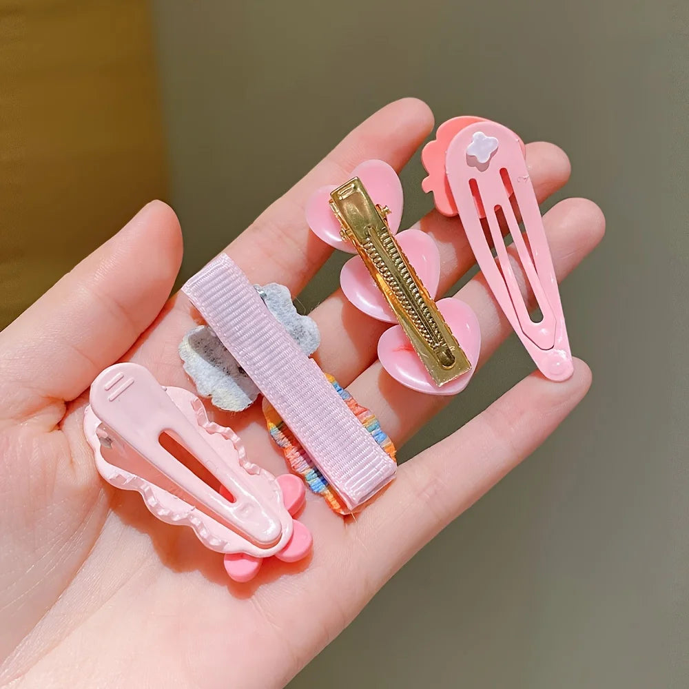 14 Pieces of Sweet Pink Hairpins Are Cute and Versatile
