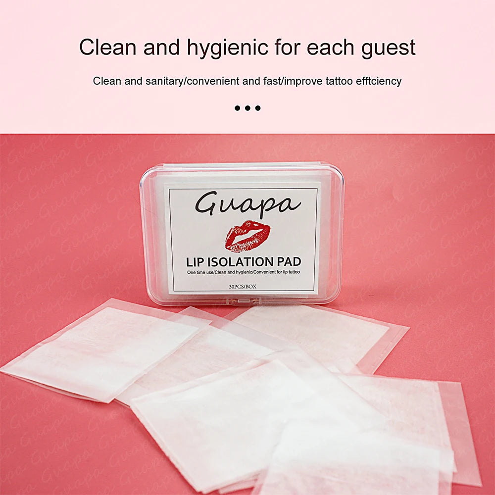 30pcs Microblading Tattoo Lip Blush Isolation Pad Tattoo Lip Disposable Protective Pad Film Permanent Makeup Tattoo Accessories