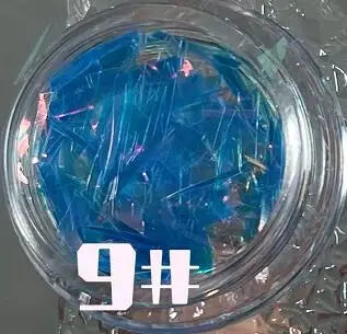 1Box Irregular Aurora Mirror Broken Glass Paper Nail Foil Decals Japanese Laser Patch DIY Rainbow Transfer Piece Manicure Decor#