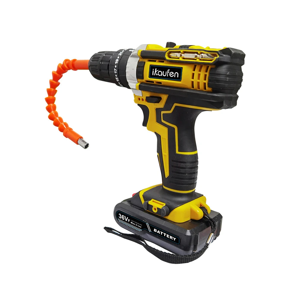 21V Cordless Drill Electric Screwdriver Mini Wireless Power Driver Lithium-Ion Battery Home DIY Cordless Drill Set