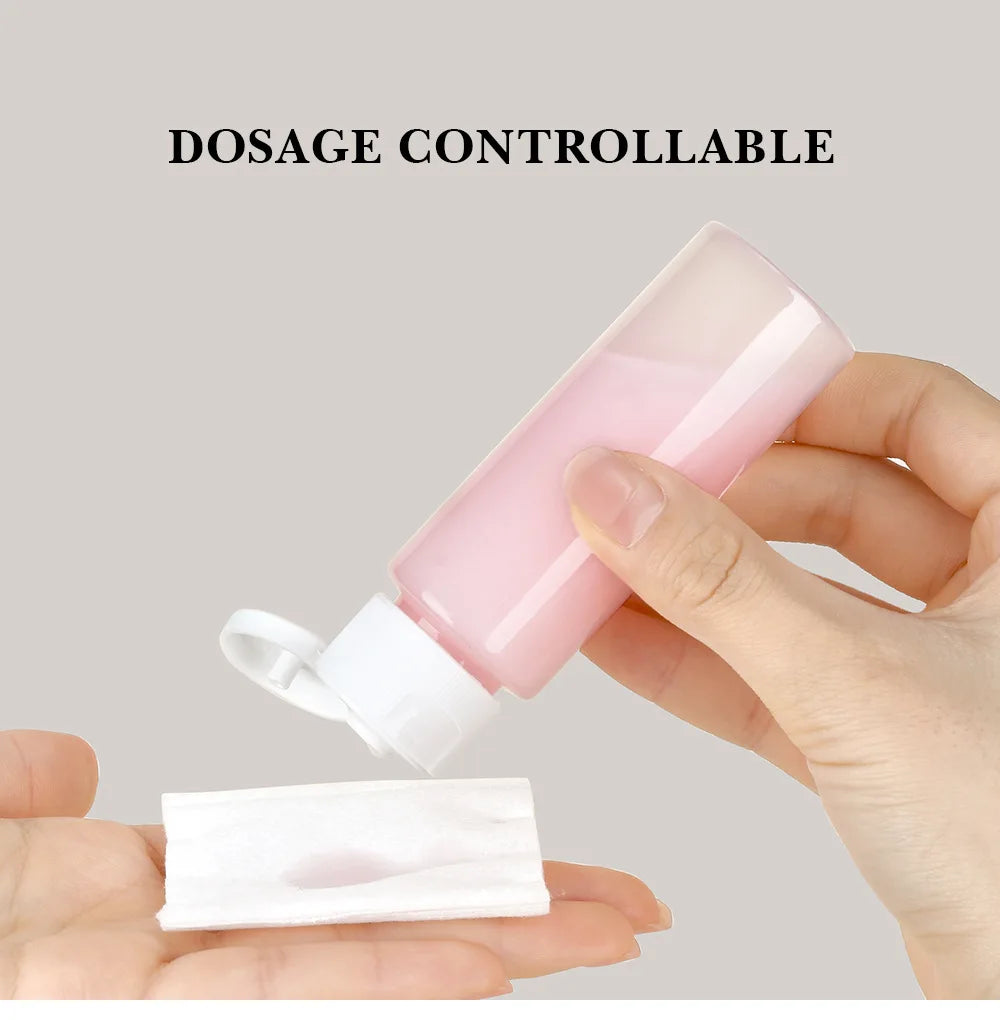 Travel Makeup Cosmetic Face Cream Pot Bottles Transparent Plastic Travel Accessories Empty Make Up Container Bottle