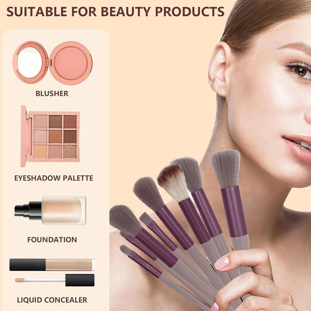 13pcs Makeup Brush Set Storage Bag Makeup Set Eye Shadow Brush Soft Makeup Brush Eye Cheek Brush Set